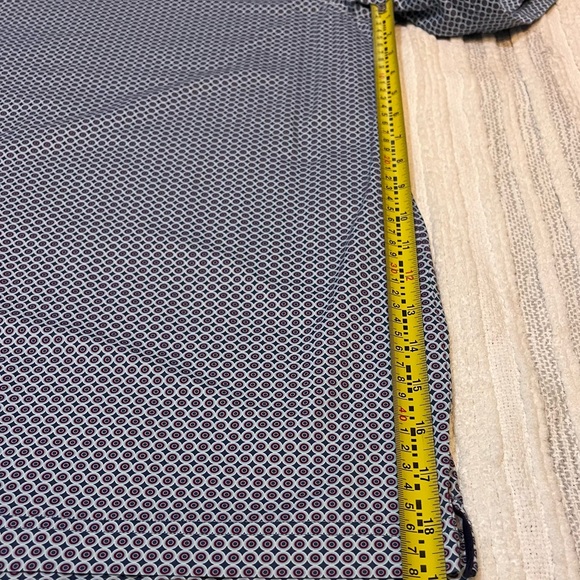 Bugatchi Polo Golf Shirt Mens XL Casual Lightweight White/Grey/Burgundy - Picture 5 of 7